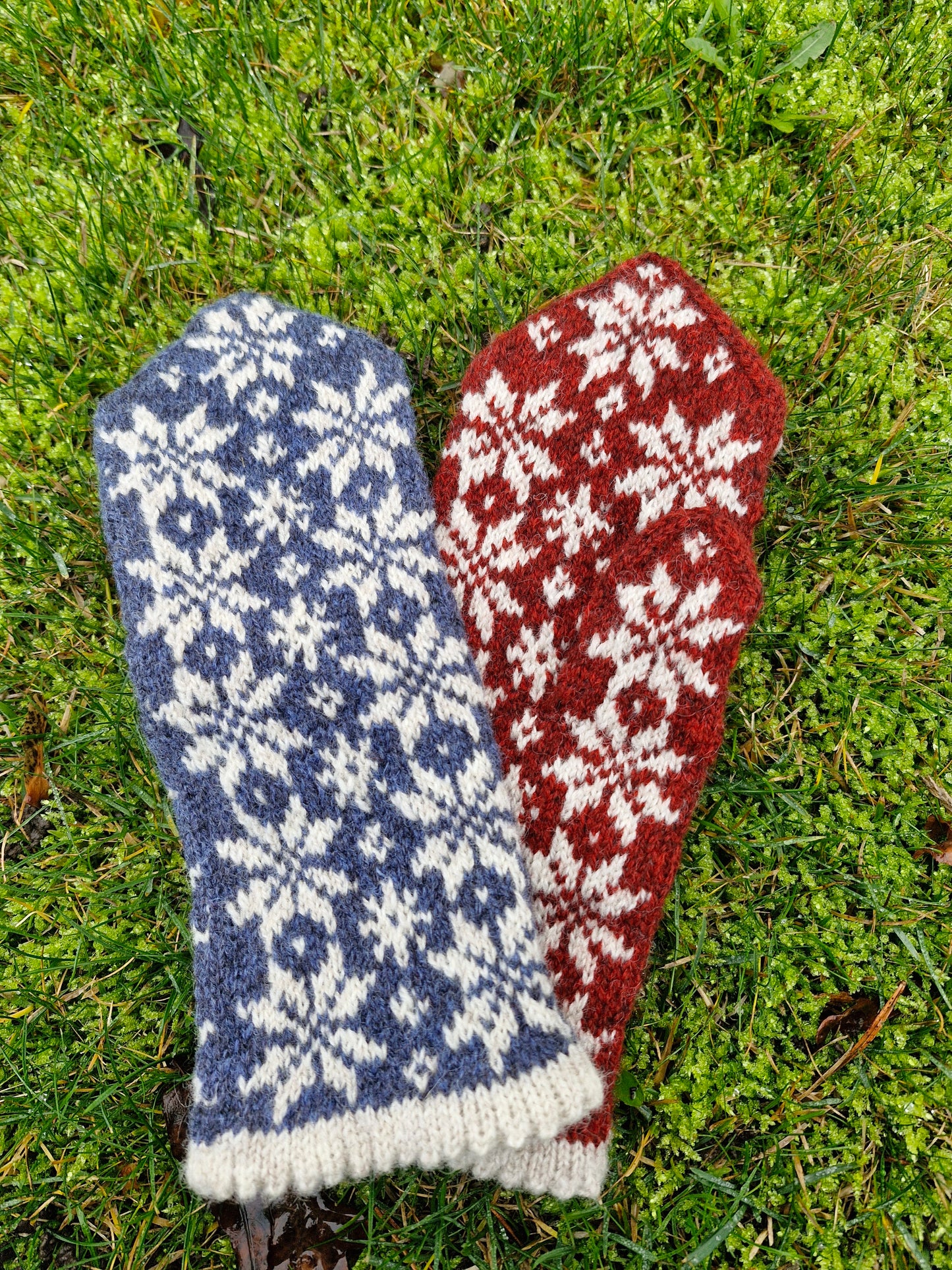 Mönster-och Garnpaket Helga Julvantar 2024