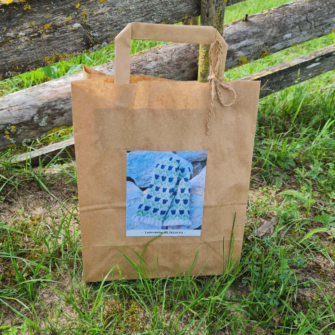 Mönster- och garnpaket, Tumvante Blåklocka