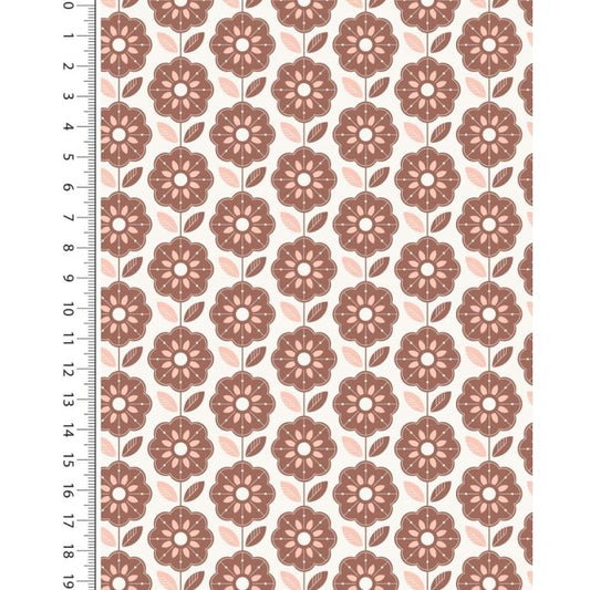 Retroblommigt. Poplin